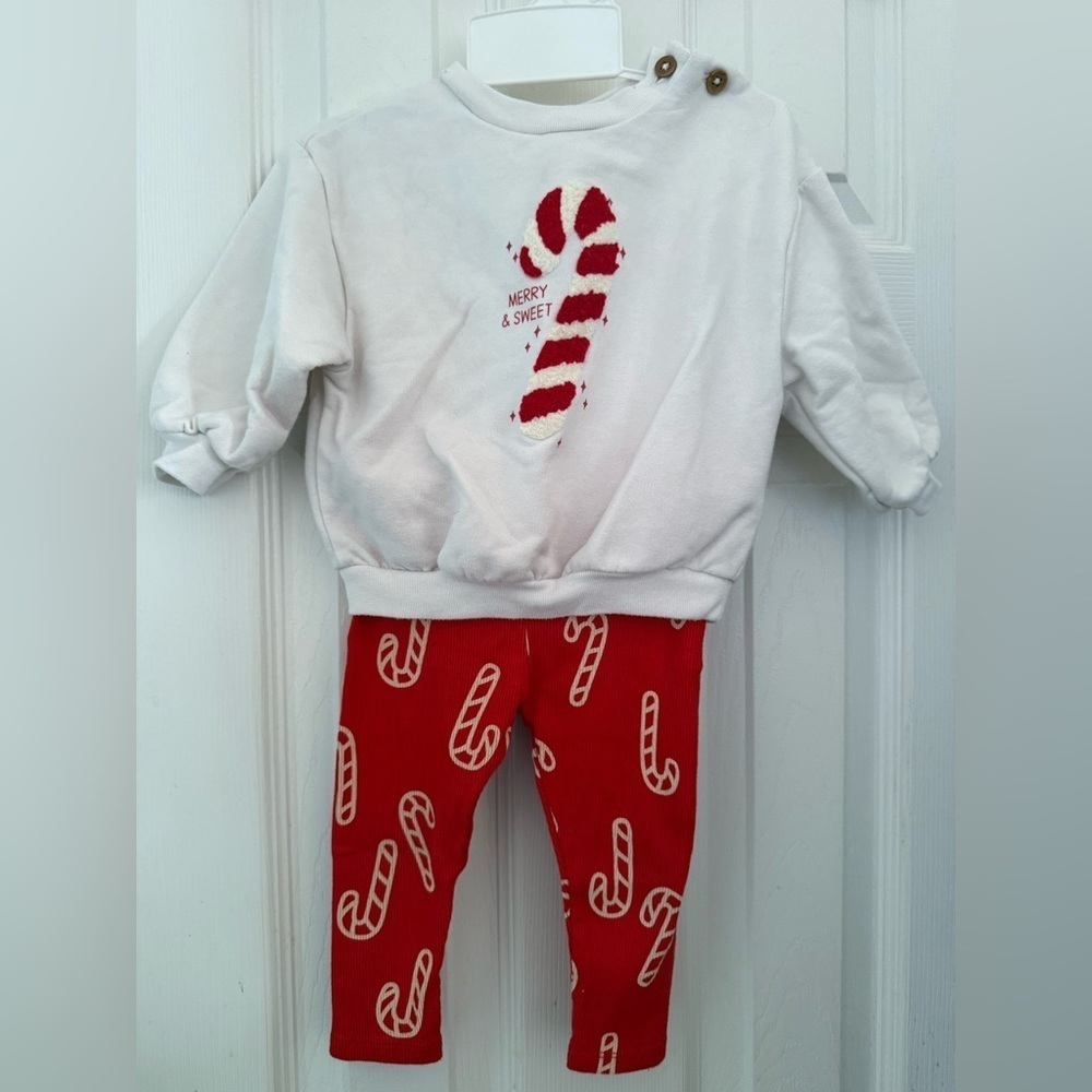Cat & Jack Candy Cane Outfit
